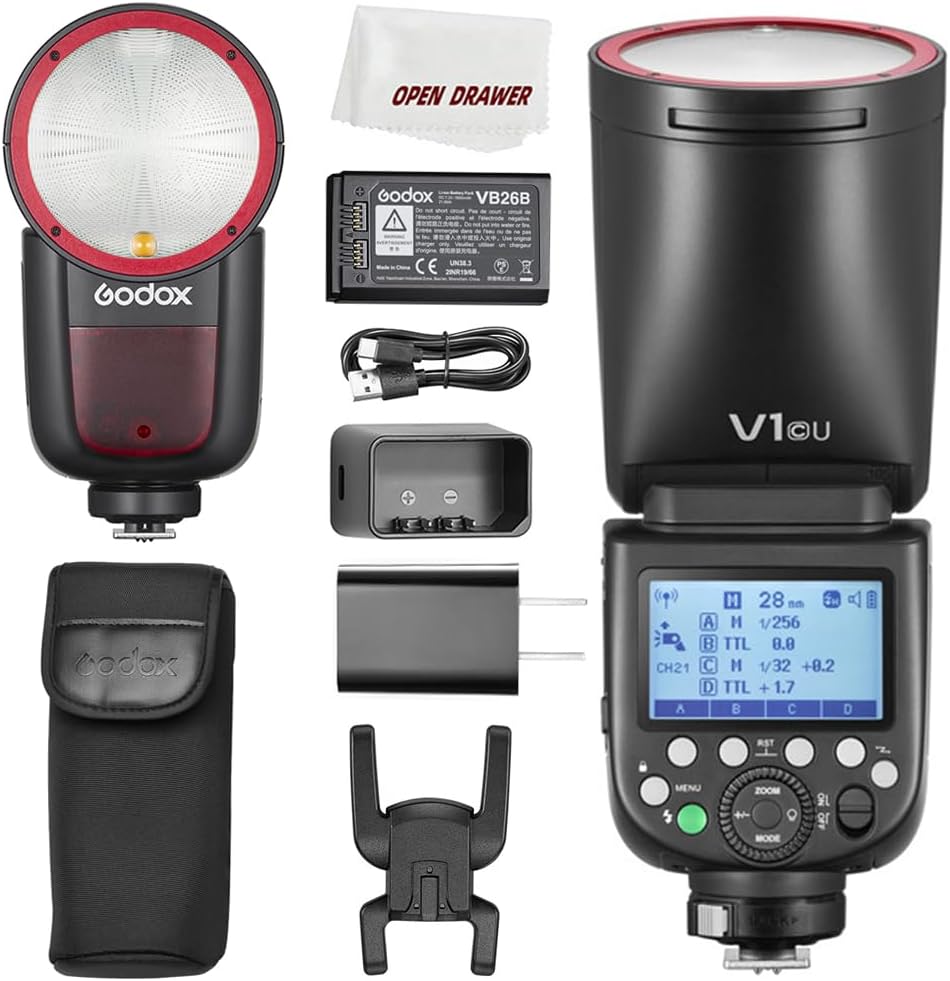 Godox V1C Flash for Canon: Versatile Round Head Flash Unit