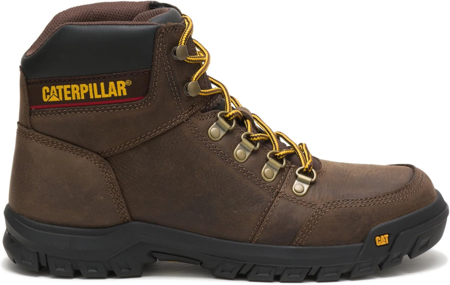 Cat Footwear Men's Outline Soft Toe Work Boot for Comfort
