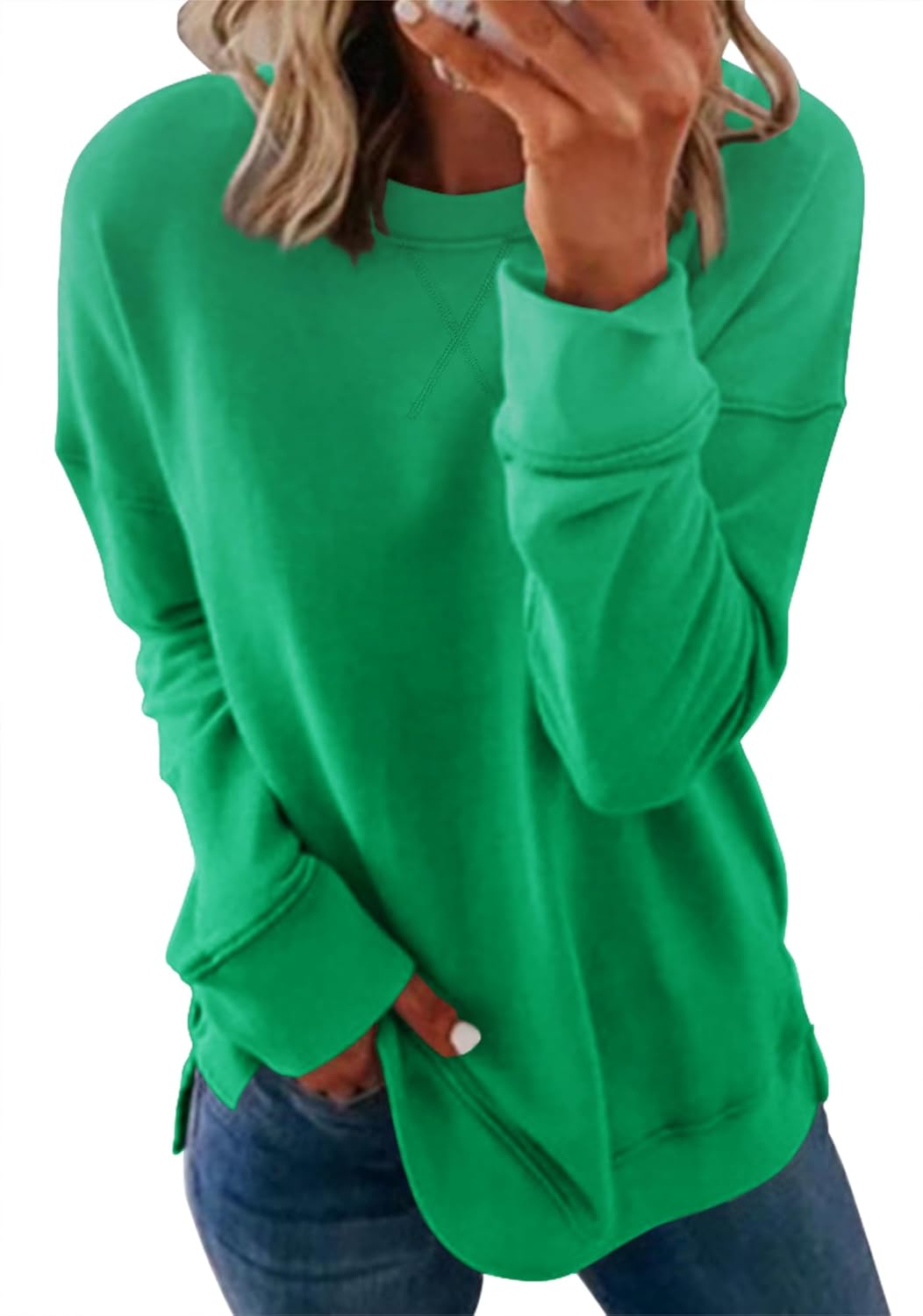 Smile Fish Relaxed Fit Tunic Sweatshirt
