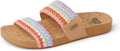 Cushion Vista Slide - Comfortable Vegan Leather Slide with Arch soft
