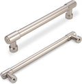 6-1/4 in (160mm) Brushed Satin Nickel Cabinet Handles - 10 Pack