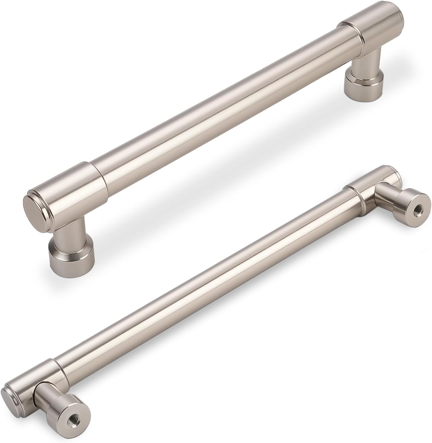 10 Pack 6-1/4 Inch Kitchen Cabinet Handles in Brushed Nickel