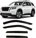 2022-2025 Tape-On Rain Guards for Nissan Pathfinder - Smoke Tinted