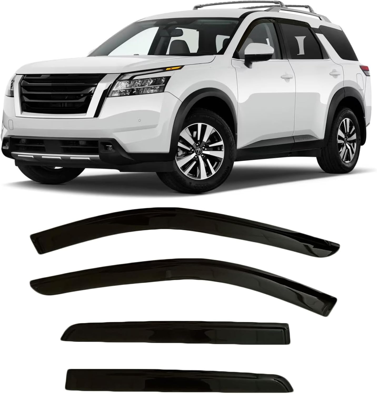 Tape-On Rain Guards for Nissan Pathfinder 2022-2025 Models