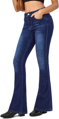 VIPONES Women's High Waist Flare Bell Bottom Jeans - Stretchy Denim