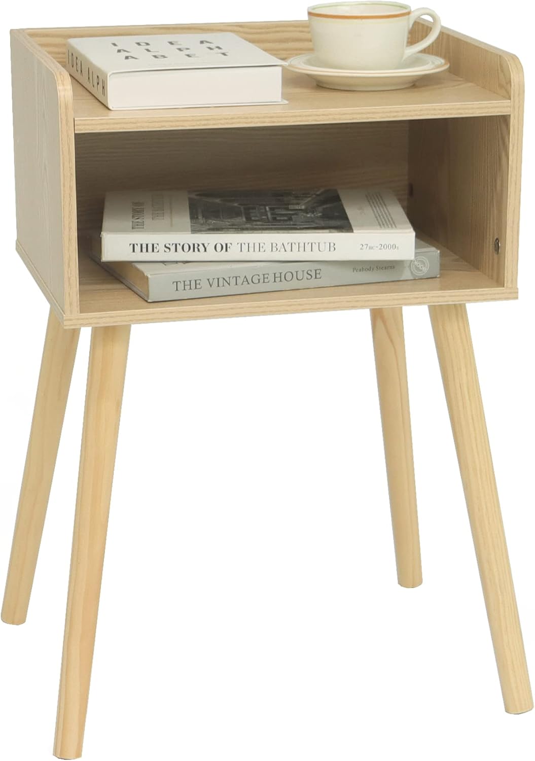 MaxSmeo Nightstand with Storage for Bedroom and Living Room