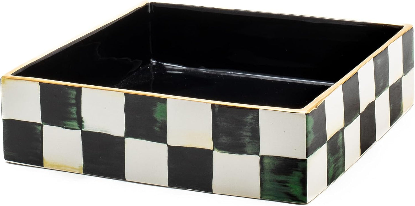 Ceramic Luncheon Napkin Holder for Table and Countertop