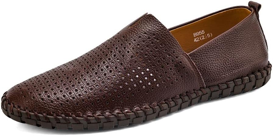 Men's Genuine Leather Loafer Shoes for Comfortable Walking