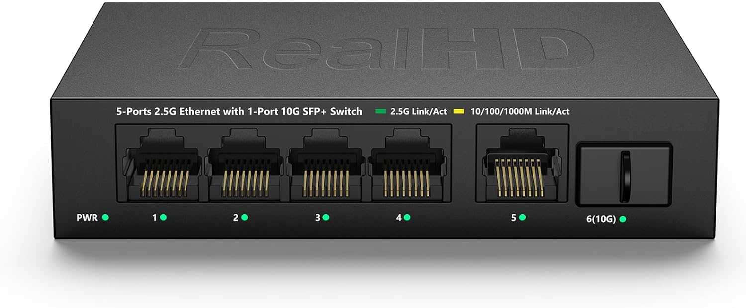 5 Port 2.5Gb Ethernet Switch for High-Speed Network Connectivity