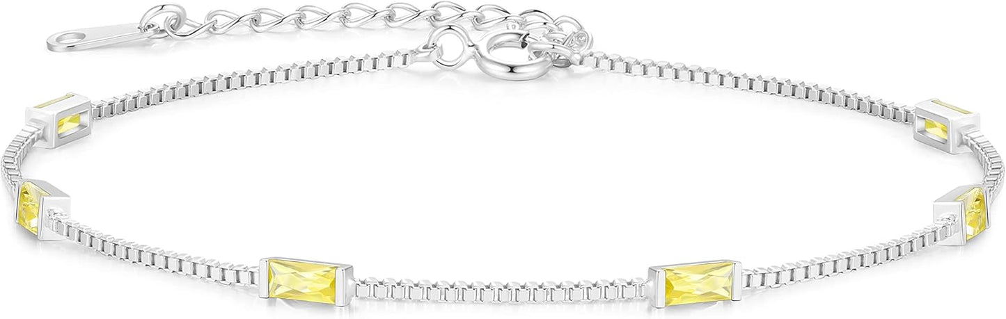 LOUISA SECRET Birthstone Bracelets for Women - Elegant Jewelry