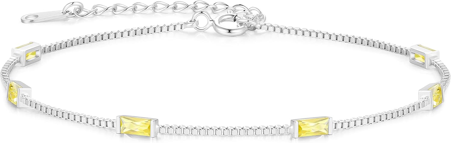 LOUISA SECRET Birthstone Bracelets for Women - Elegant Jewelry