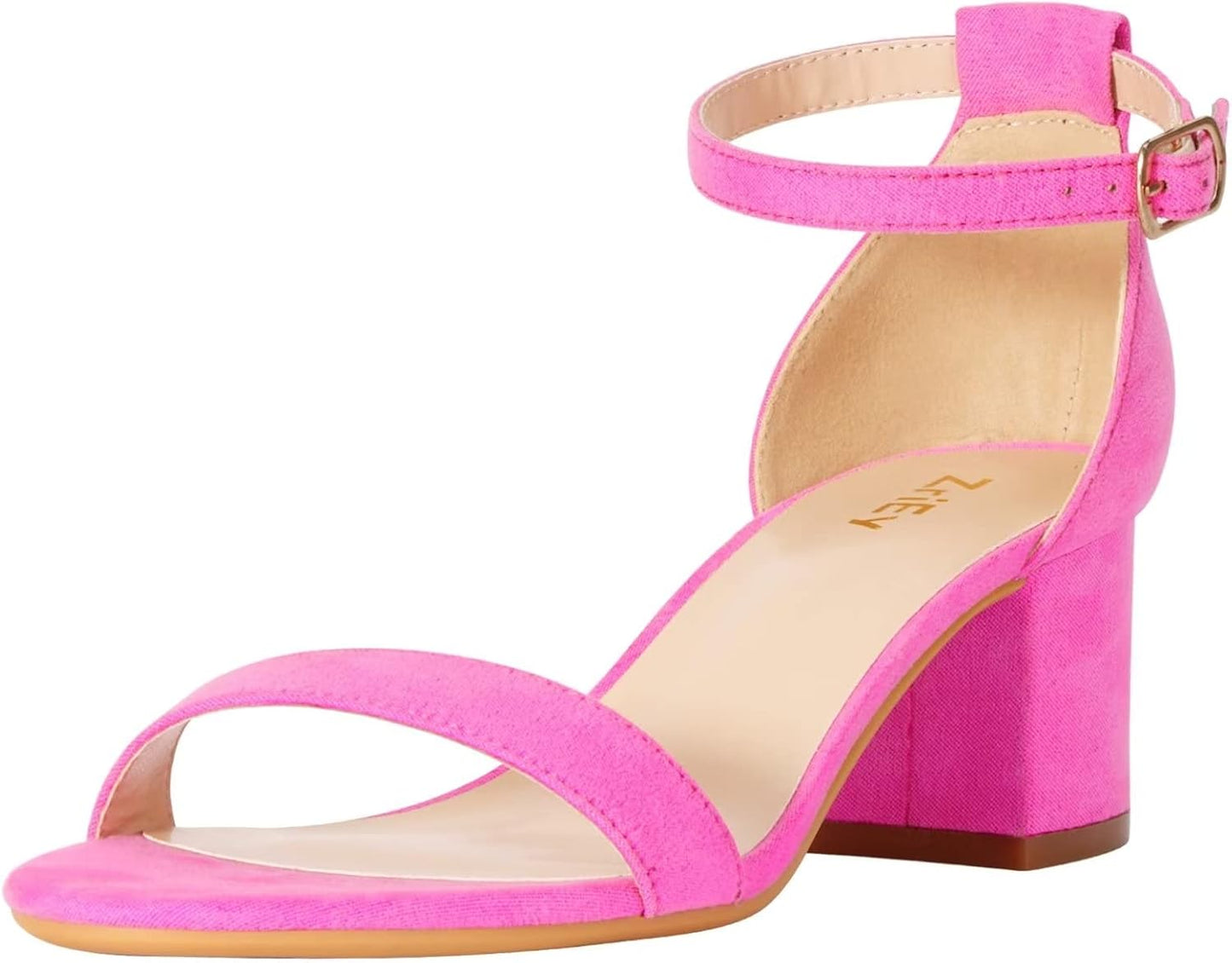 ZriEy Chunky Heels for Women Strappy Platform Sandals