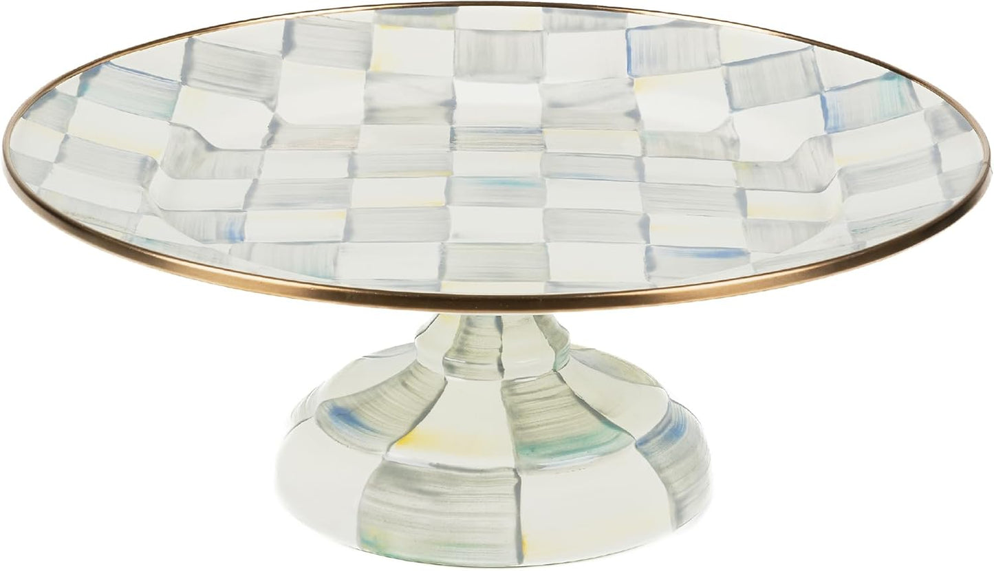 MACKENZIE-CHILDS Enamel Pedestal Platter for Elegant Serving
