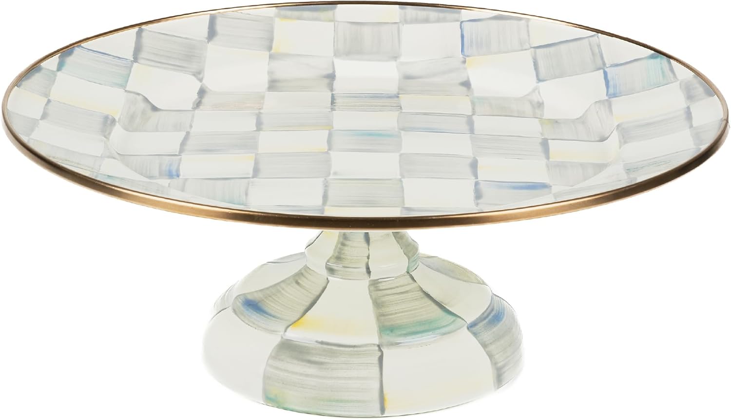 MACKENZIE-CHILDS Enamel Pedestal Platter for Elegant Serving