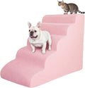 5 Step Pet Stairs Ramp for High Beds Sofas - Stable Non Slip Ramp