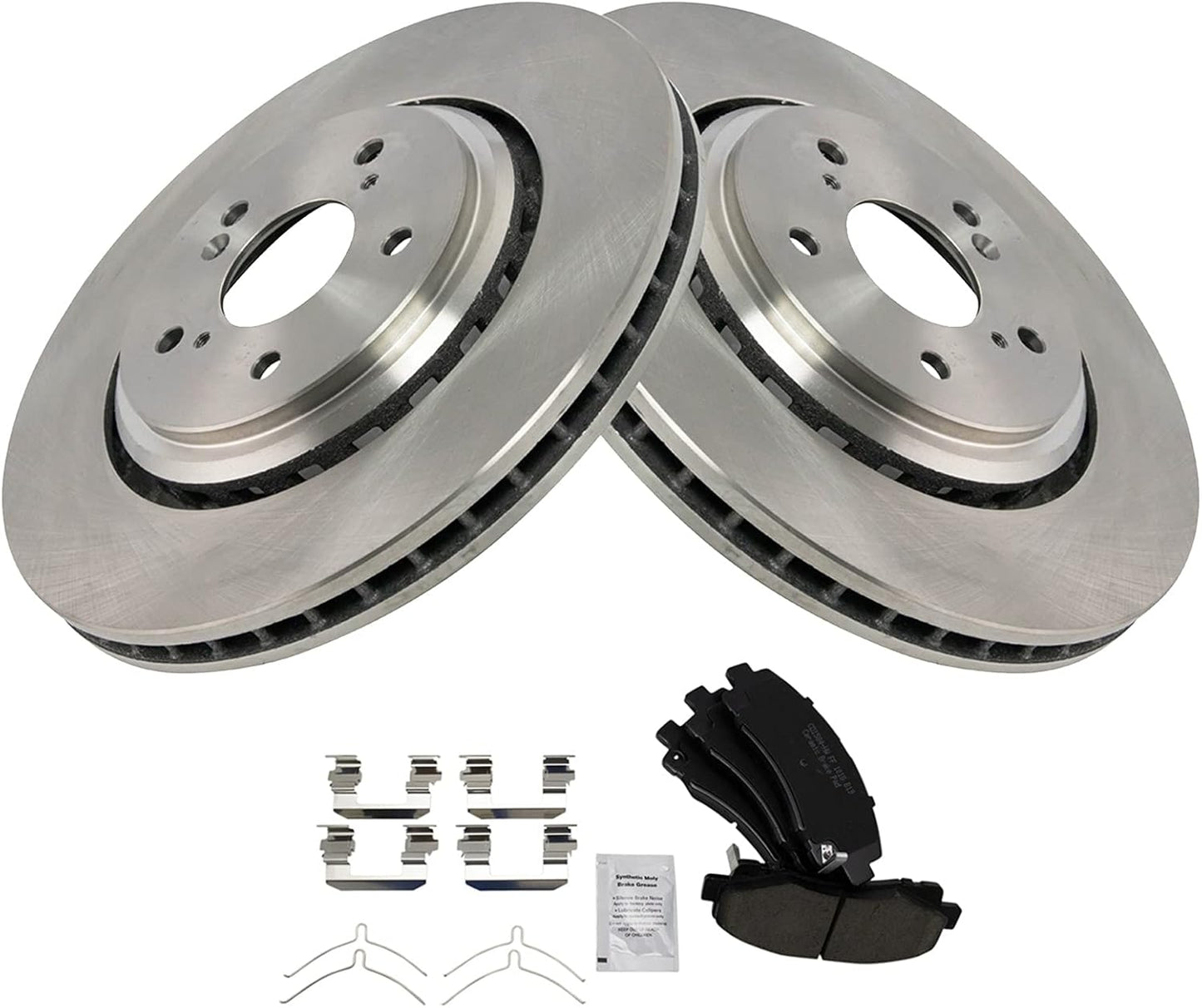 TRQ Front Brake Pad & Rotor Kit for 2015-2020 Acura TLX