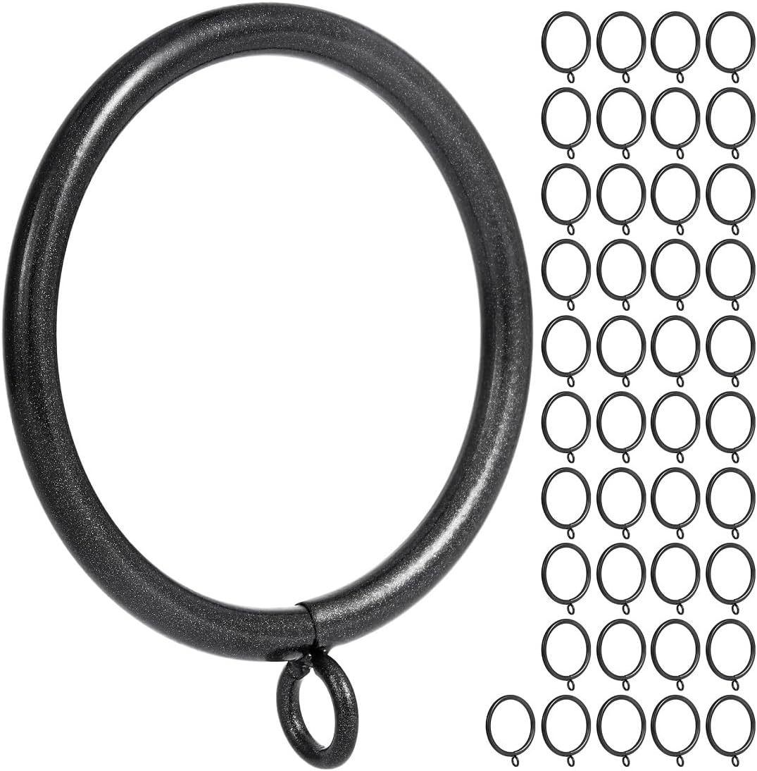 Oil Rubbed Bronze Curtain Rings - Easy Fit for 1.5 Rod