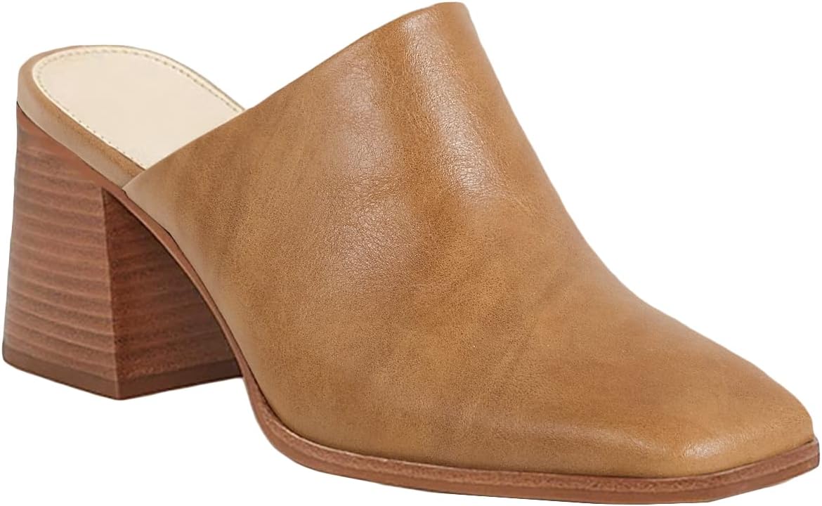 Trendy Chunky Stacked Heel Mules for Women - Stylish Comfort