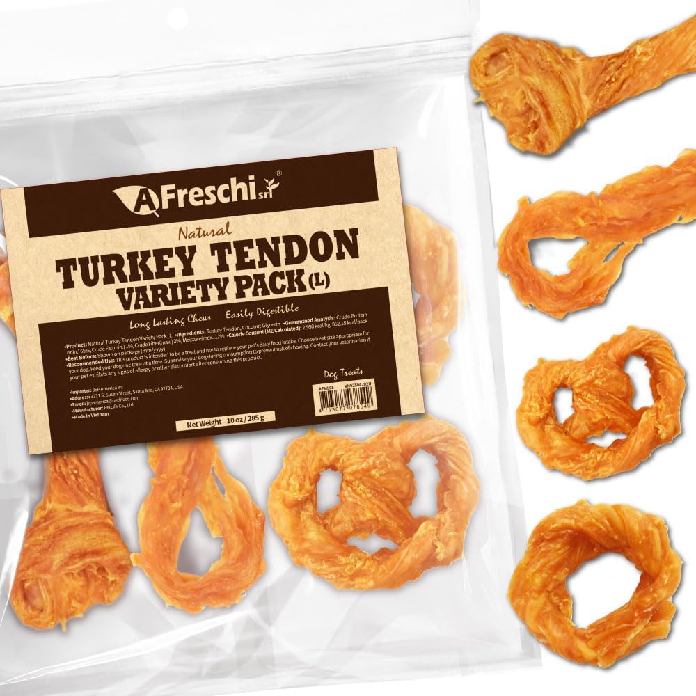 Turkey Tendon Chews for Dogs - All Natural USA-Sourced Treats