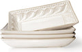 Artena Ceramic 8.25 Inch Rectangle Salad Plates Set of 4