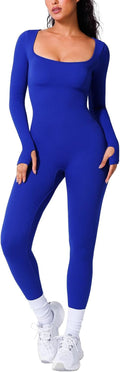 BRXL Long Sleeve Jumpsuit for Women - Sculpting Full Body Shapewear