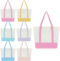 Mini Canvas Tote Bags 6 Pack - Small Sublimation Blank Tote Set