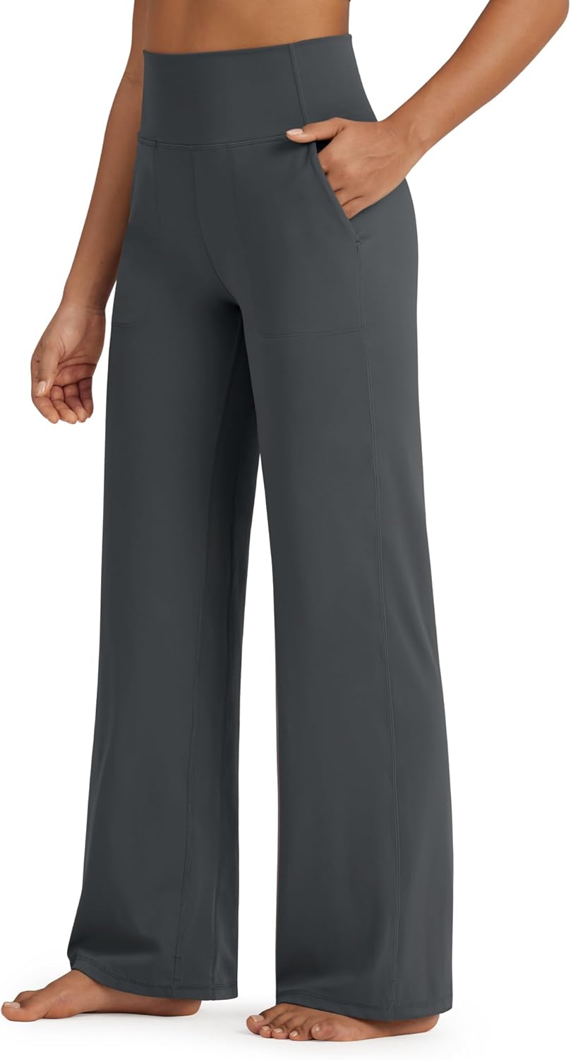 G4Free BareFeel High Stretch Yoga Pants for Women with Pockets