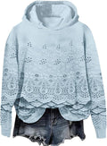 Cozy Floral Embroidery Hoodie for Fall/Winter