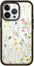 CASETiFY Impact Case for iPhone 13 Pro - Dreamy Floral Clear Black