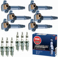 DG549 UF646 Ignition Coil Packs & NGK Spark Plugs for Ford