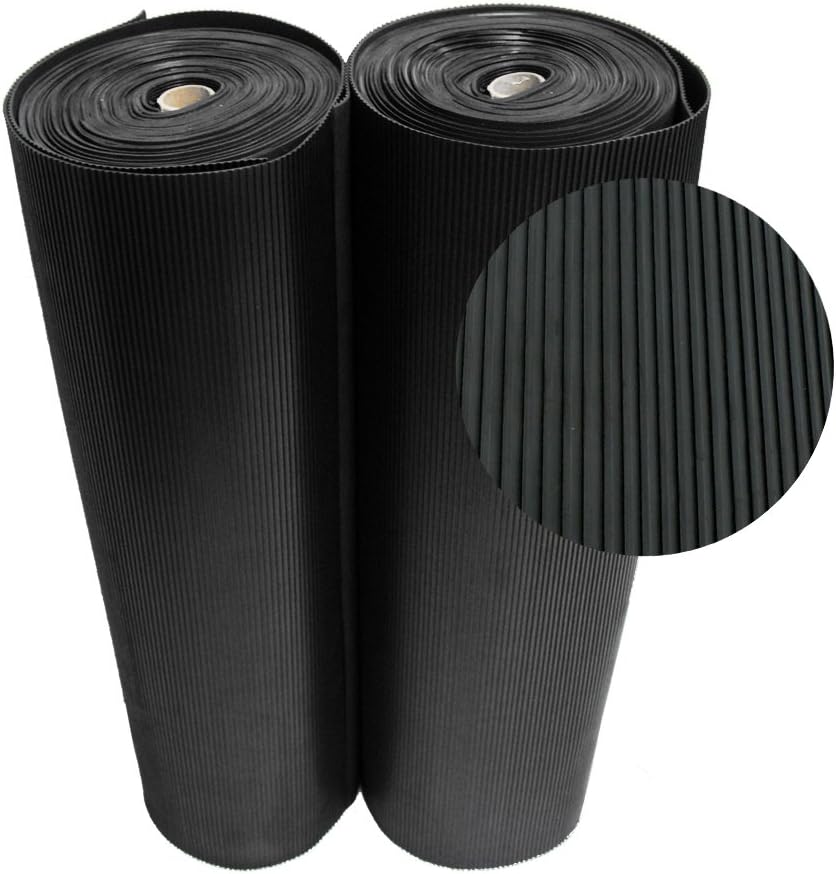 Rubber-Cal Ramp Cleat Non-Slip Outdoor Rubber Mats for Safety