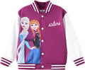Disney Princess Elsa Frozen Varsity Jacket for Kids - Lightweight Coat