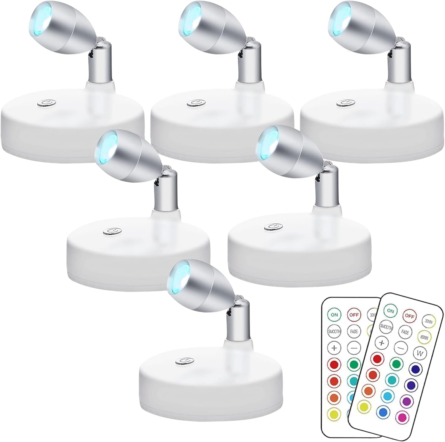 KINDEEP RGB Wireless LED Puck Light for Accent Lighting Needs