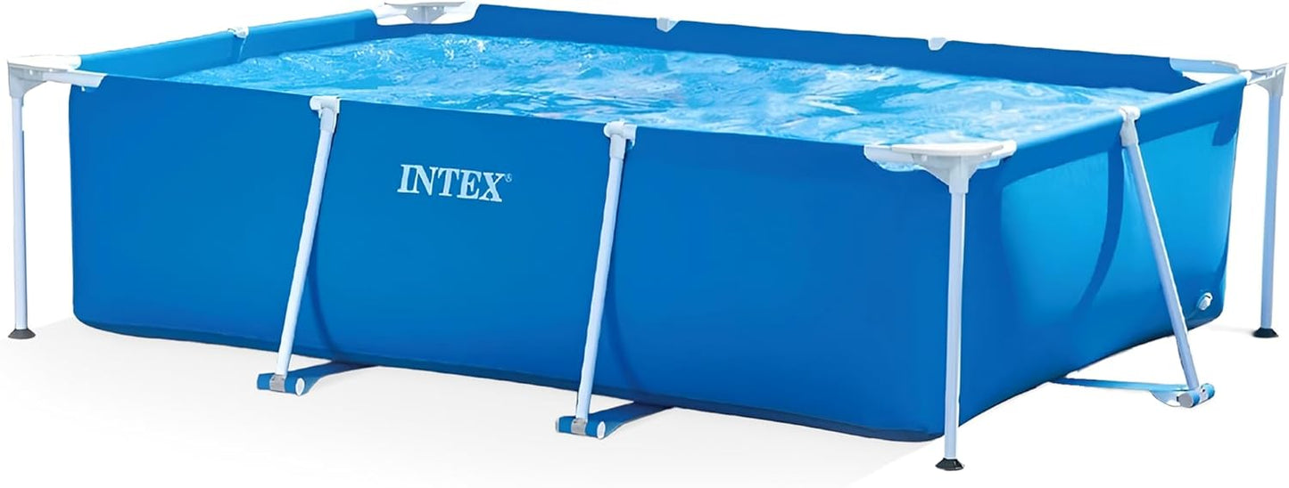 Intex Rectangular Frame Above Ground Pool for Backyard Fun