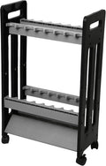 Fishing Rod Holder 16-Slot Portable Rack - Wheels for Garage