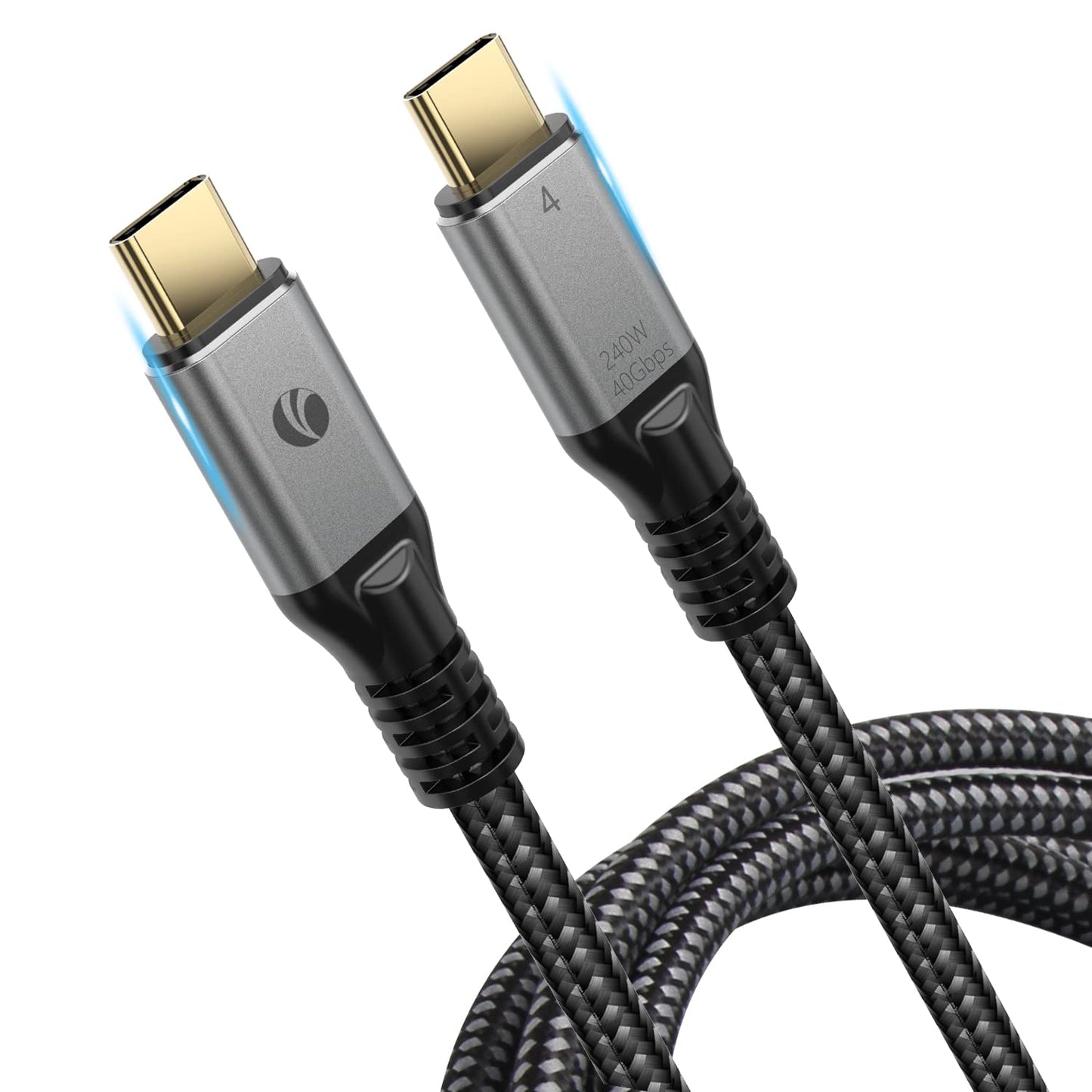 240W Thunderbolt 4 Cable: 40Gbps Speed