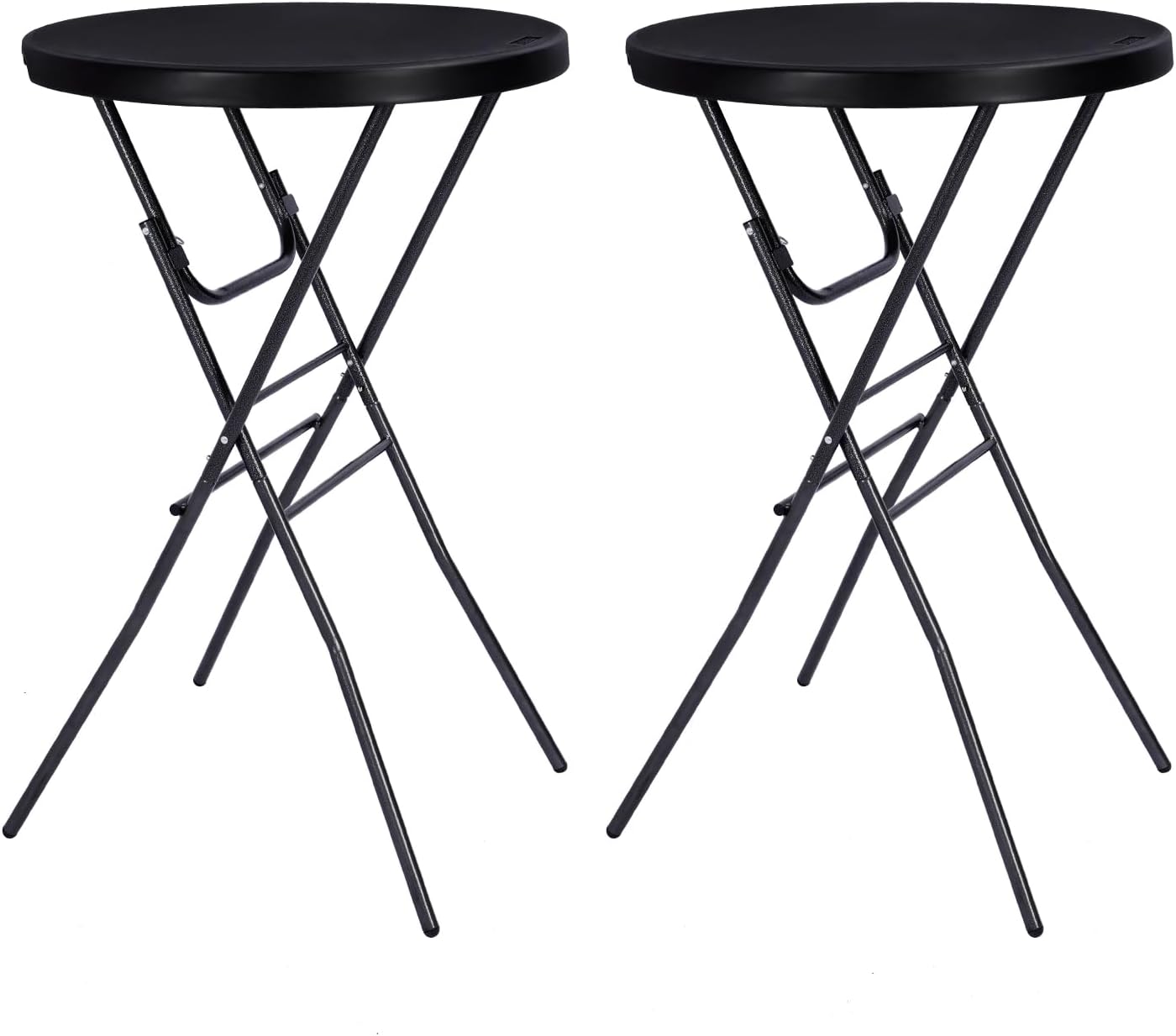 Cocktail Table 28in Folding Round High Top for Indoor Outdoor Use