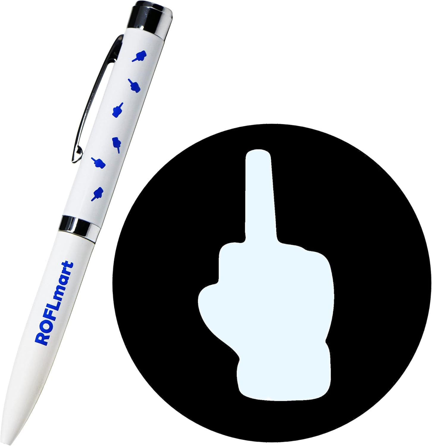 Middle Finger Projector Pen - Light Up 'F You' Sign
