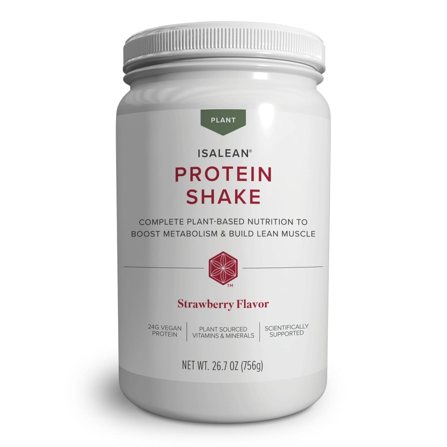 Isagenix Plant-Based IsaLean Protein Shake for Muscle Growth
