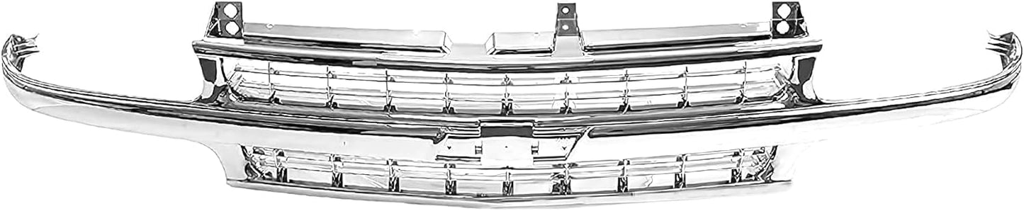 Front Grille Grill All Chrome for Chevrolet Silverado & Tahoe