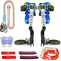 Tree Climbing Spikes Set - Adjustable 2-Gear Stainless Claws