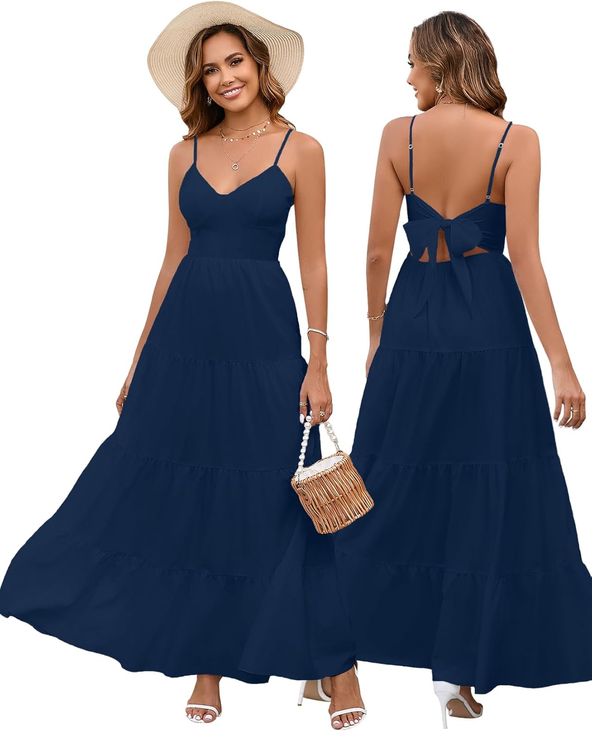 HTZMO Women Casual Summer Floral Maxi Sundress for Every Occasion