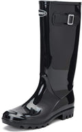 DKSUKO Women's Tall Rain Boots Waterproof Garden Wellington Clothing