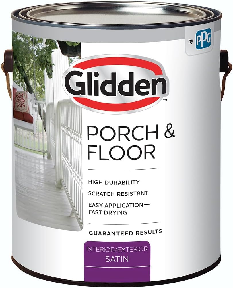 White Satin Interior/Exterior Paint with Primer for Floors & Porches