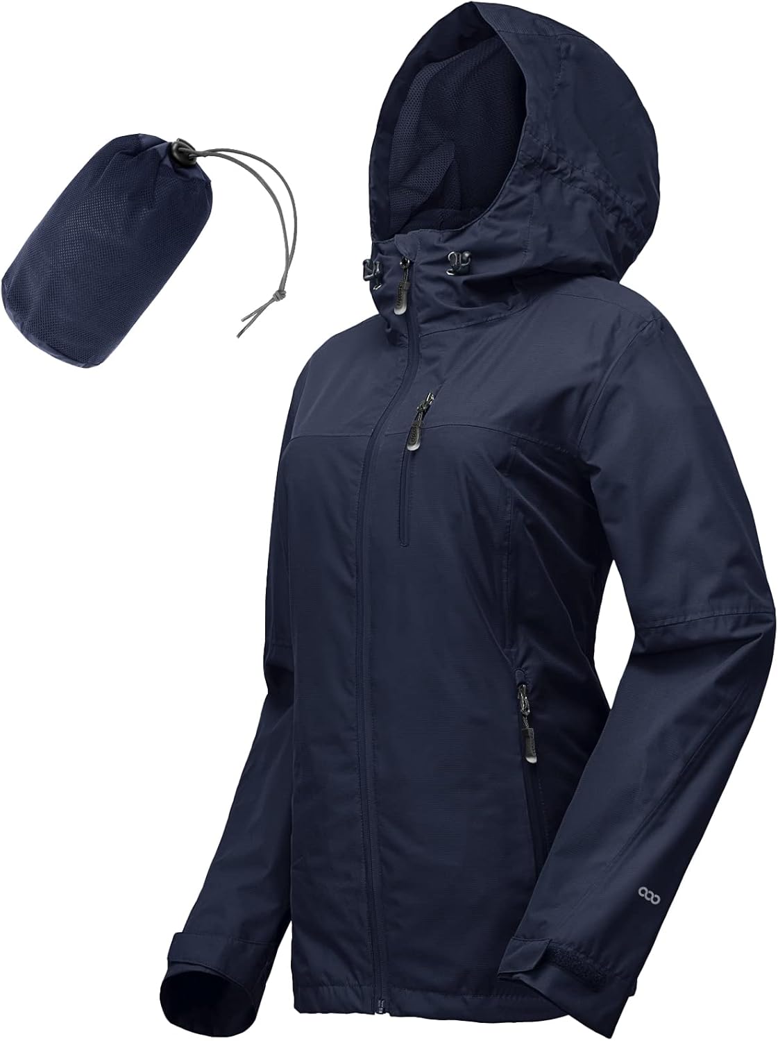 33,000ft Packable Rain Jacket for Women - Lightweight Waterproof