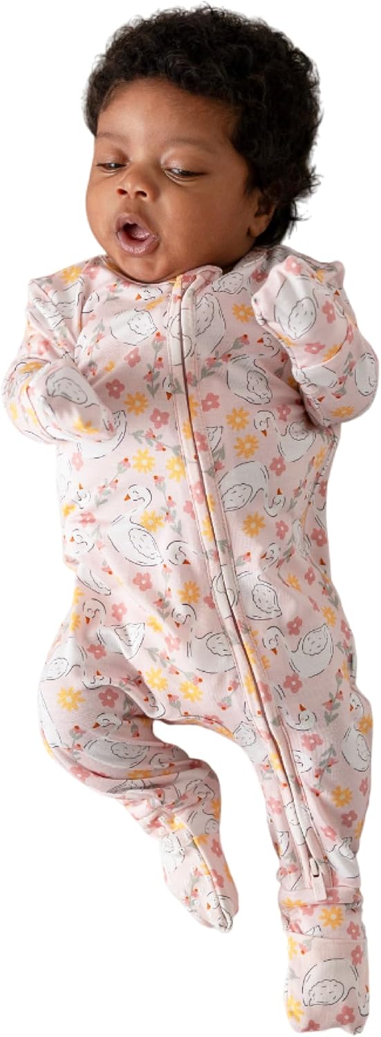 Posh Peanut Convertible Baby Sleepers - Footless Pajamas for Girls