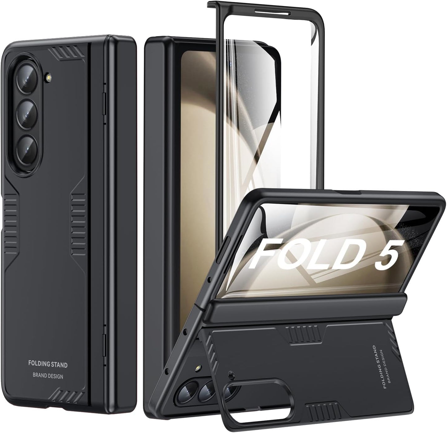Samsung Z Fold 5 Case with Hidden Kickstand and Slim Design