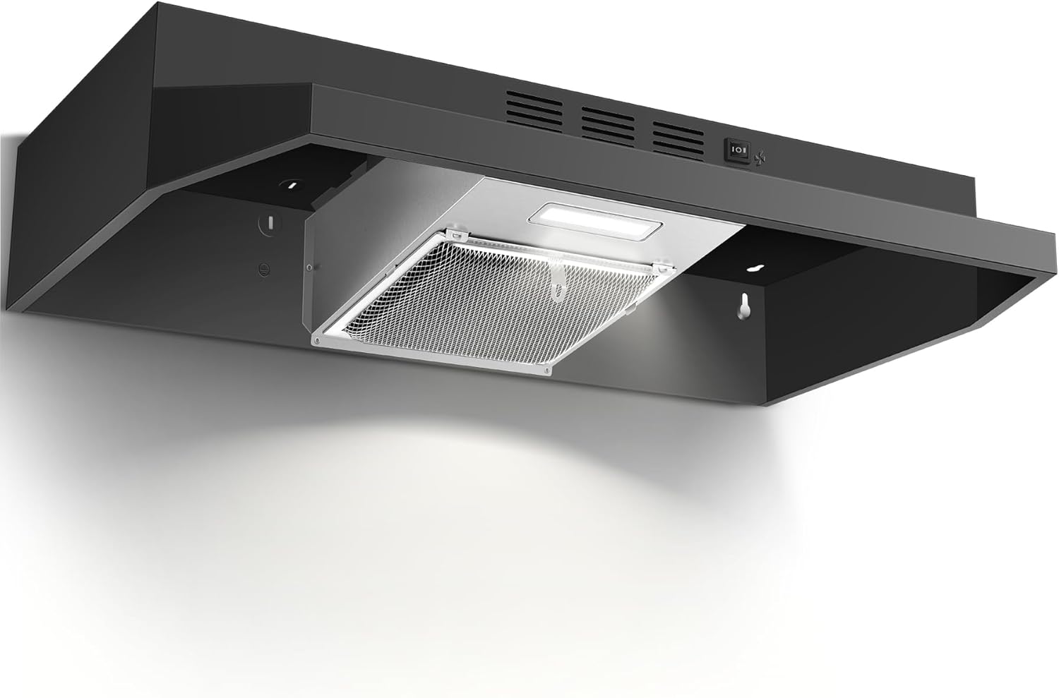 24 inch Range Hood Under Cabinet with 280 CFM Efficient Suction