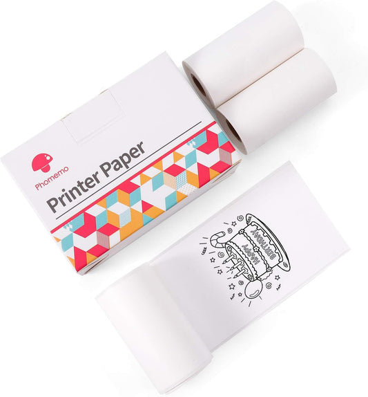 Phomemo Clear Glossy Sticker Paper Trio