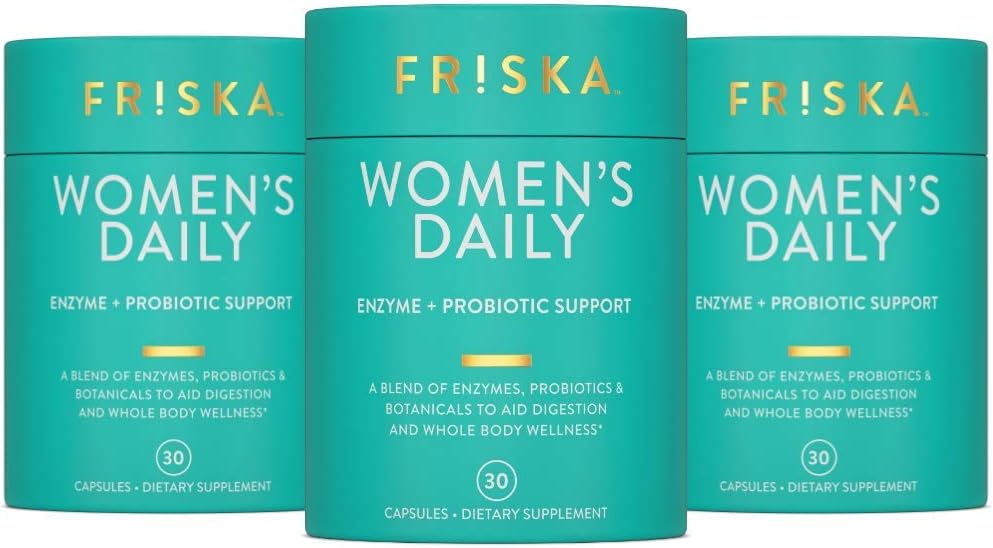 Womens Daily Digestive Enzyme and Probiotics Supplement for Health